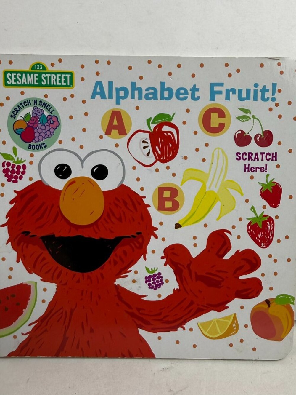 Sesame Street Alphabet Fruit Elmo Scratch N Smell Board Book Kappa 2016 Toddler